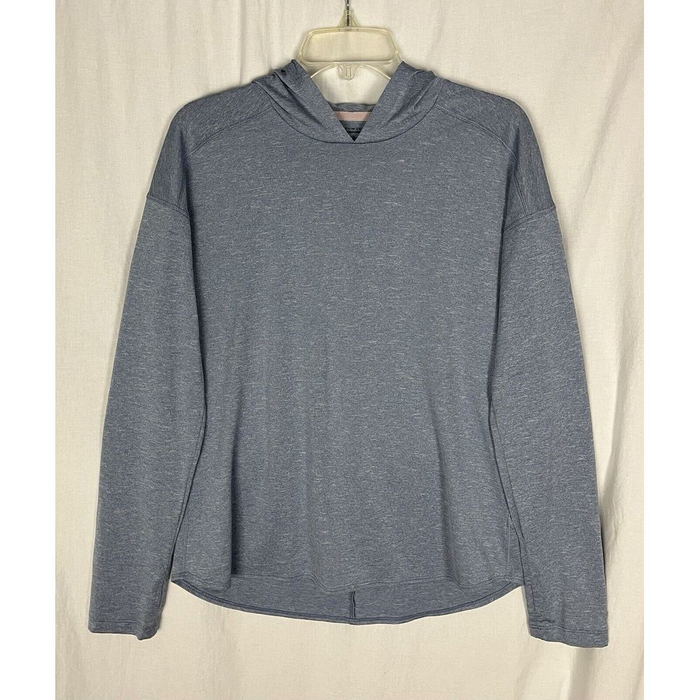 Columbia Omni Wick Advance Evaporation Womens M Blue Pullover Hooded Lightweight